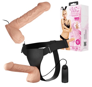 Dildo realistyczny penis wibracje strap-on 26cm